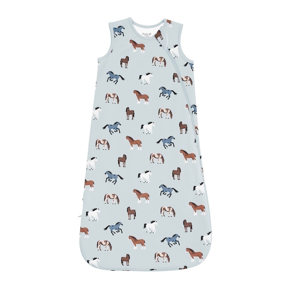 Kyte BABY Horses bamboo sleeping sack baby boy cowboy western print unisex 1 tog